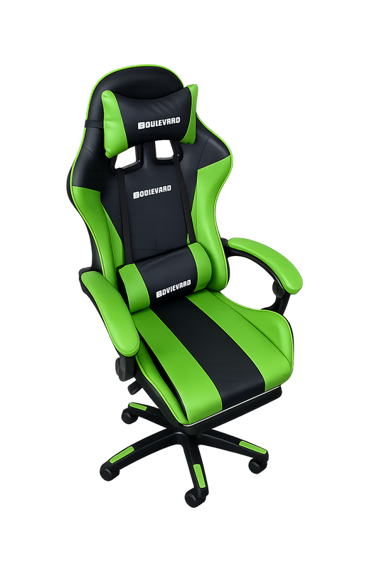 Boulevard Ergonomic Gaming Office Chair Black & Green