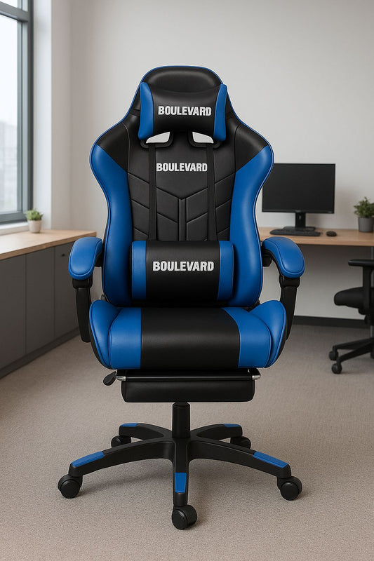 Boulevard Ergonomic Gaming Office Chair Black & Blue